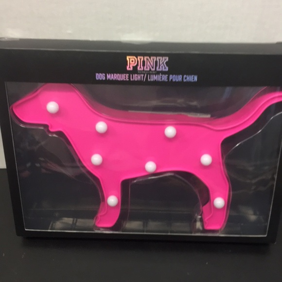 💥PINK VICTORIA SECRET💥DOG MARQUE LIGHT 💥 - Picture 2 of 4